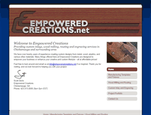 Tablet Screenshot of empoweredcreations.net